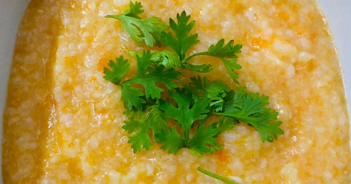 Cháo tôm cà rốt cho bé