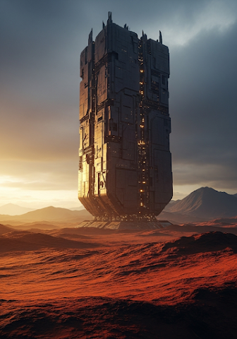 Alien Monolith Landscape