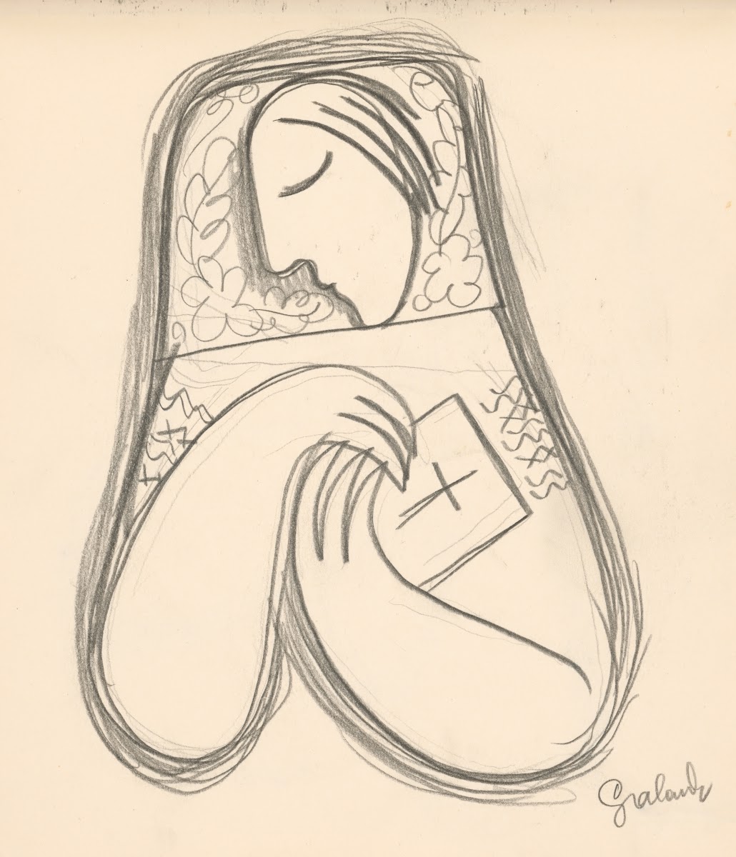 Žena s modlitebnou knižkou 1938