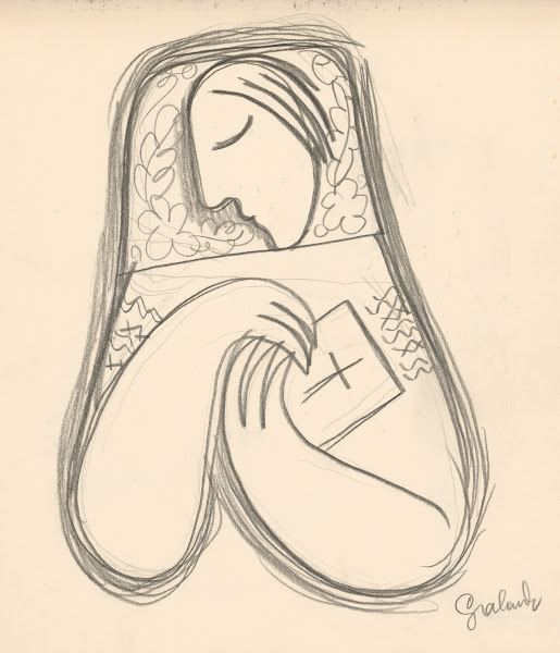 Žena s modlitebnou knižkou 1938
