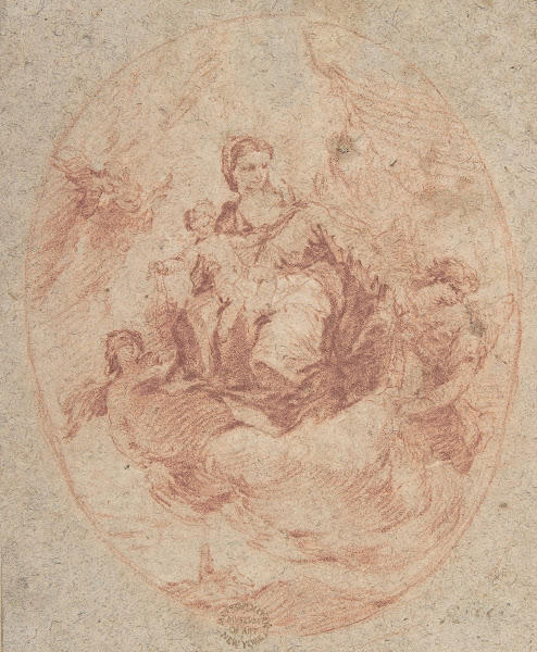 The Virgin and Child Holding Scapulars 171293