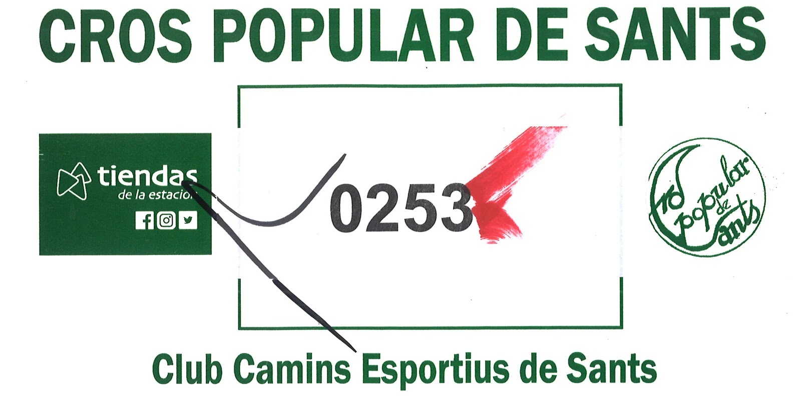Dorsal de Cross de Sants