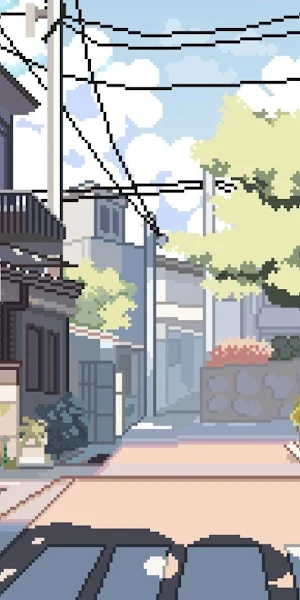 Pixel Art, Digital Art, Building, Vending Machine, Sky Wallpaper Background