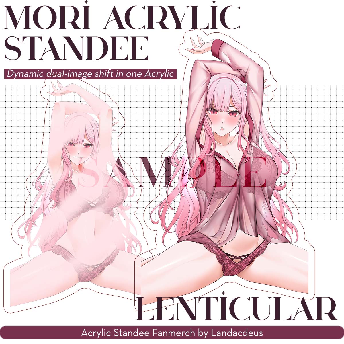 Mori Calliope Lenticular Standee by Landacdeus