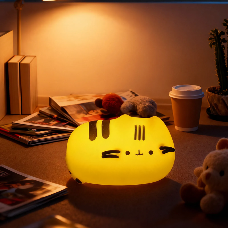 Silicone Touch Light, Cat Design, Rechargeable