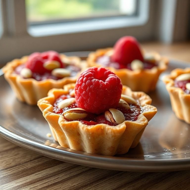 Easy Raspberry Almond Tartlets with Gluten-Free Crust – Quick, Crispy Raspberry Dessert finished