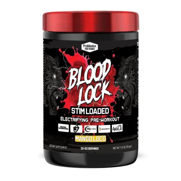 Promaniax Blood Lock Stimloaded Pre-Workout — Mango Loco, 315 g
