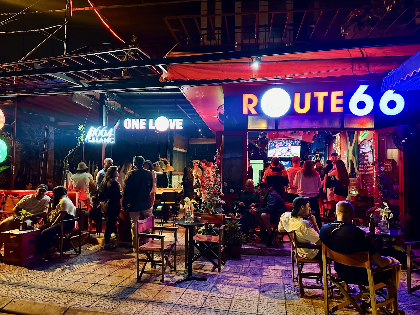Route 66 reggae bar