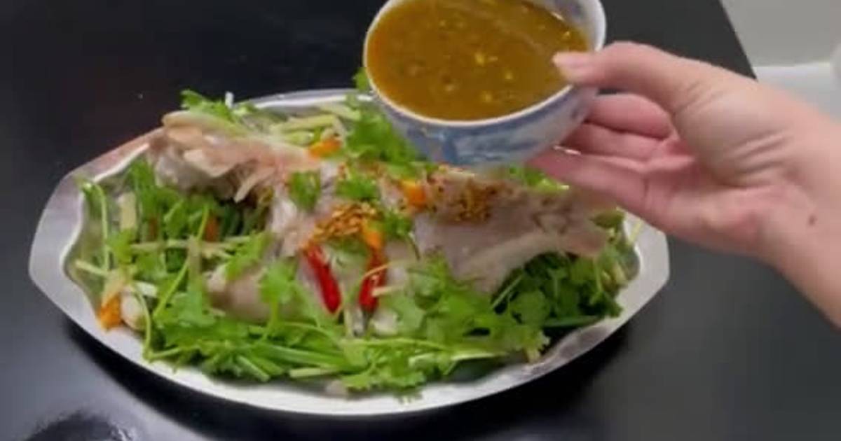 Cá diêu hồng hấp xì dầu