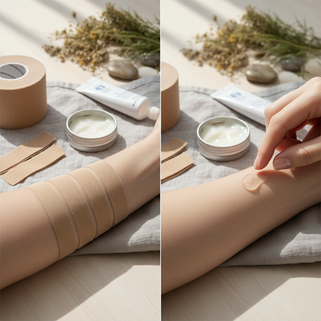 💊 관리 꿀팁: 테이프 vs 연고, 뭐가 좋을까?