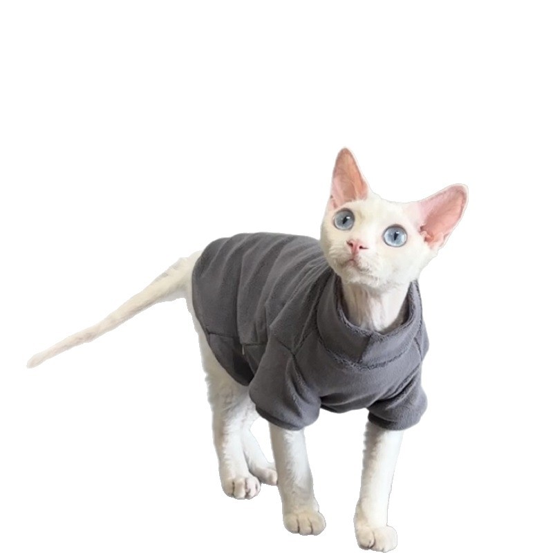 Hundemantel aus Sweatshirt-Stoff mit Taschen
