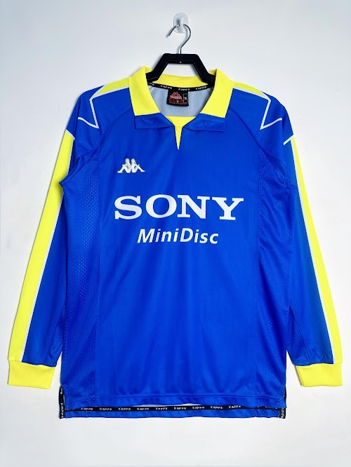 Retro 1997-99 Juventus Visitante Manga Larga