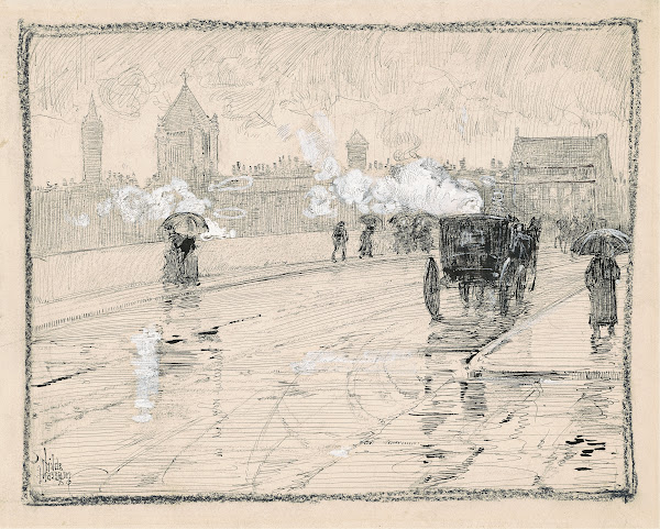 Rainy Day Boston 1886