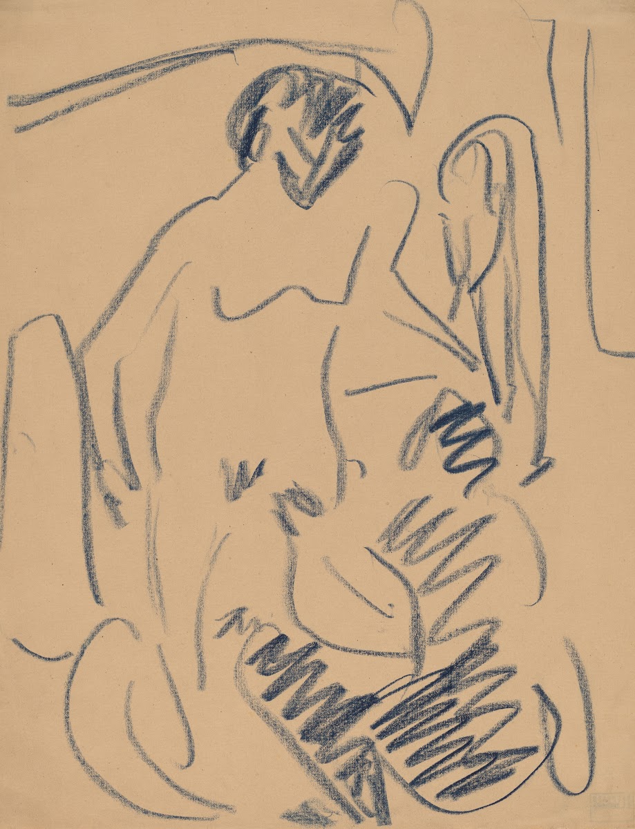 Nude on the Beach 1910