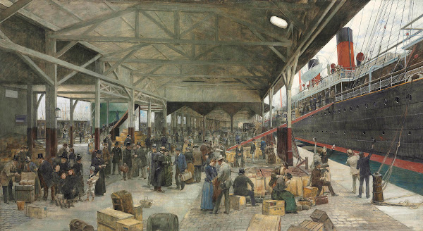 Lembarquement De La Normandie Au Havre 1889