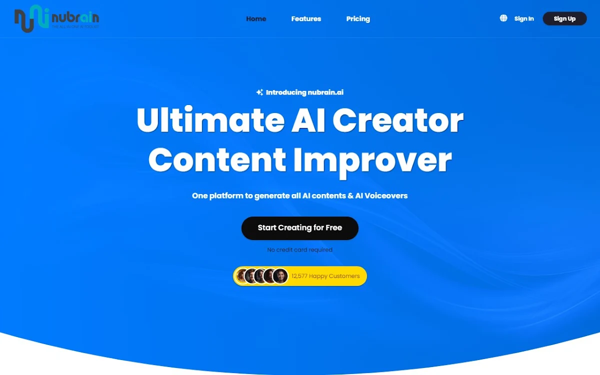 Captura de Nubrain.ai