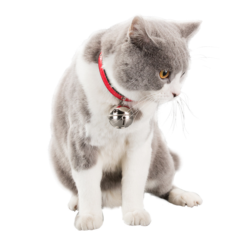 PU-Halsband mit Pfoten- und Knochendesign und Glöckchen