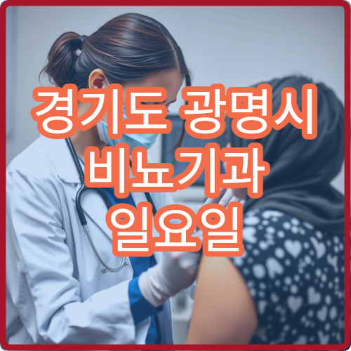 경기도 광명시 비뇨기과 일요일 진료 병원 주말 갑작스러운 증상 진료 안내