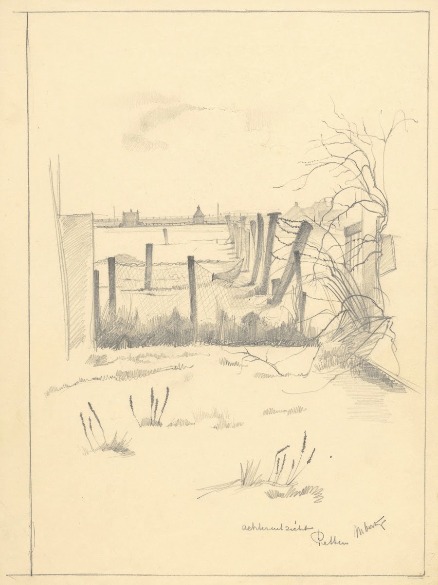 Gezicht te Petten achteruitzicht 1935 1940