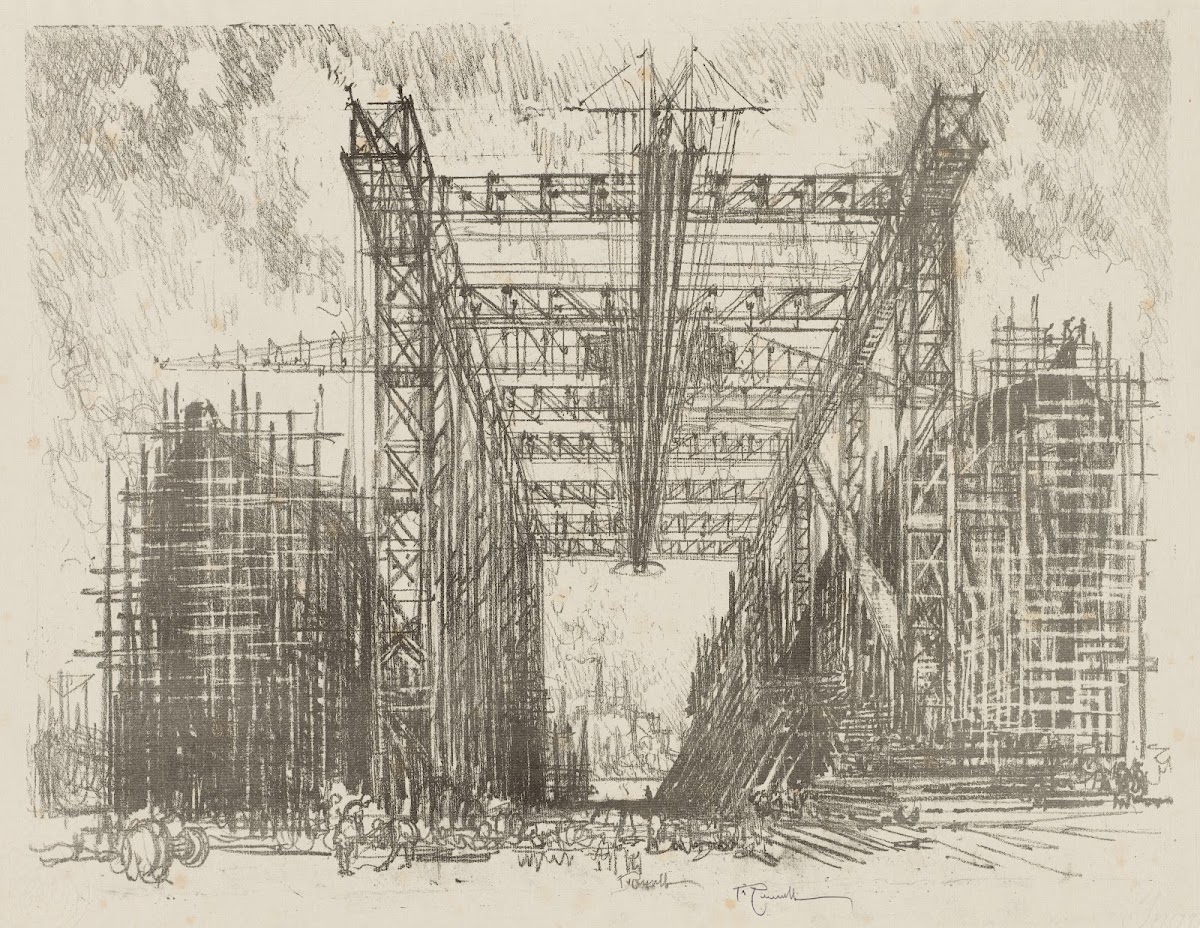 The Gantry A Merchant Shipyard 1916