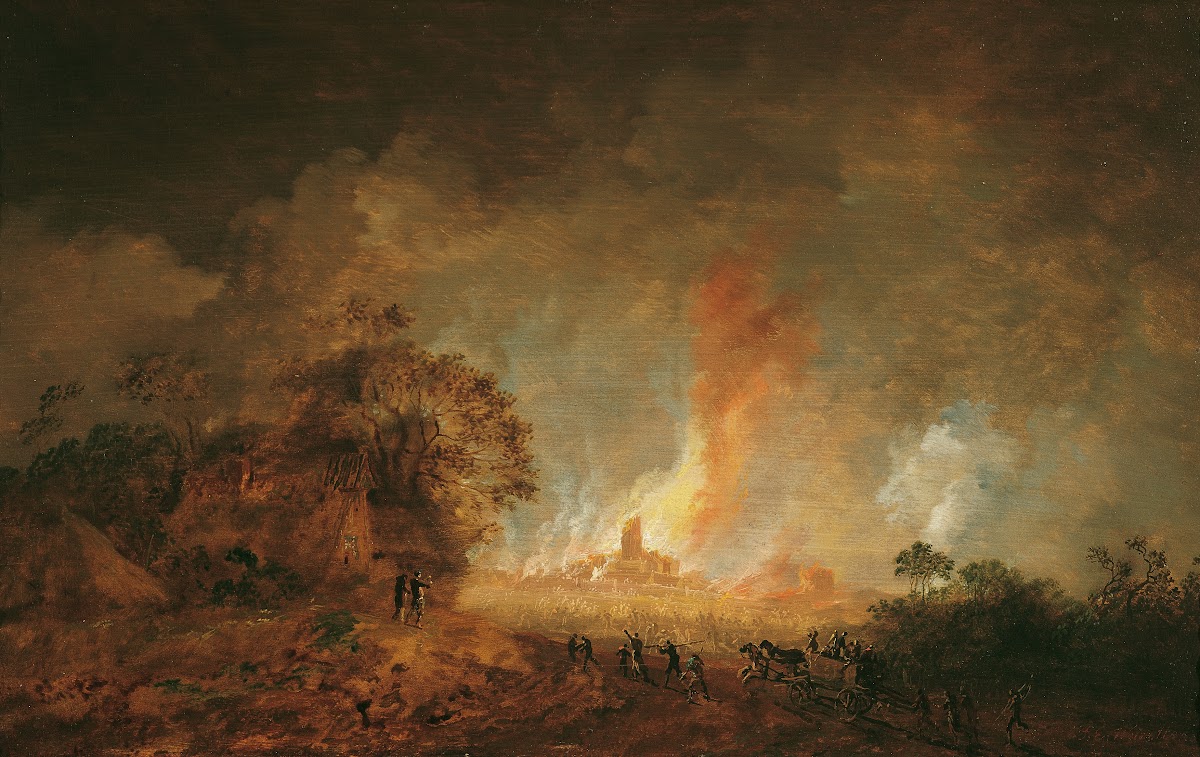 Nächtlicher Großbrand