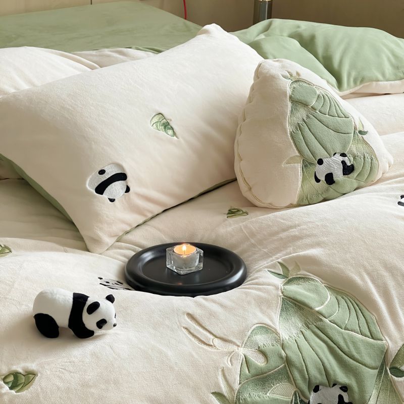 Bedding set, milk fiber, cartoon design