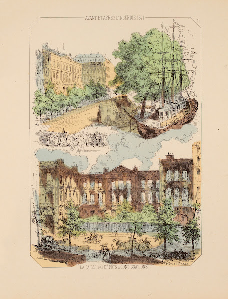 Avant et après lincendie 1871 La Caisse des dépôts et conisgnations 11 1871