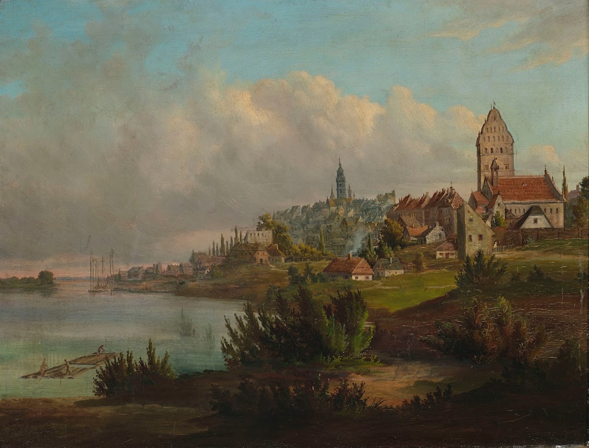 View of the Old Town and the New Town from north circa 1854