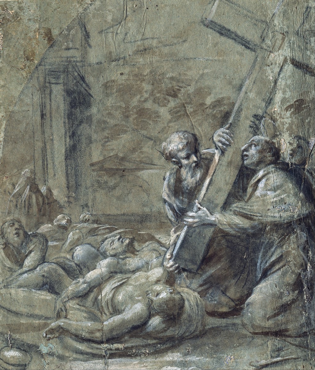 Saint Carlo Borromeo among the Plague Sufferers 1637