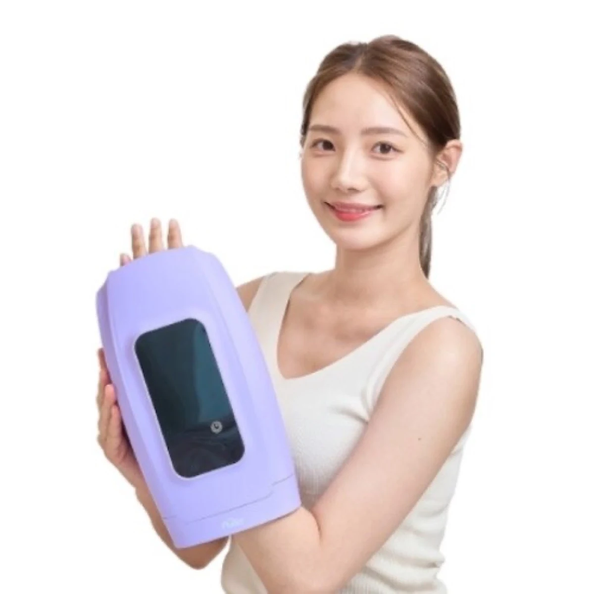 풀리오 손마사지기 손목 착용 사용 장면