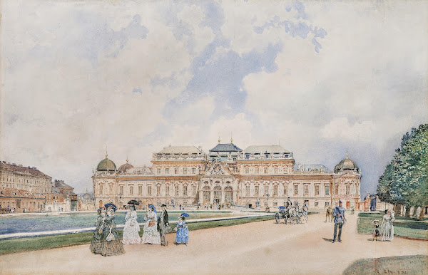 A View of the Upper Belvedere Vienna 1872