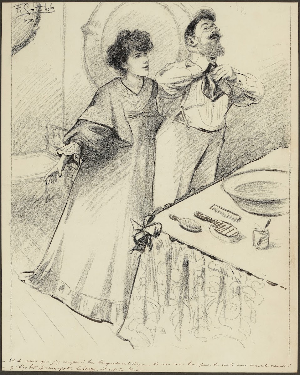 Et tu crois que jy coupe à ton banquet artistique tu vas me tromper tu mets une