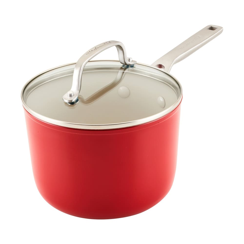 Cacerola con tapa KitchenAid™ 2.8 L, color rojo imperio
