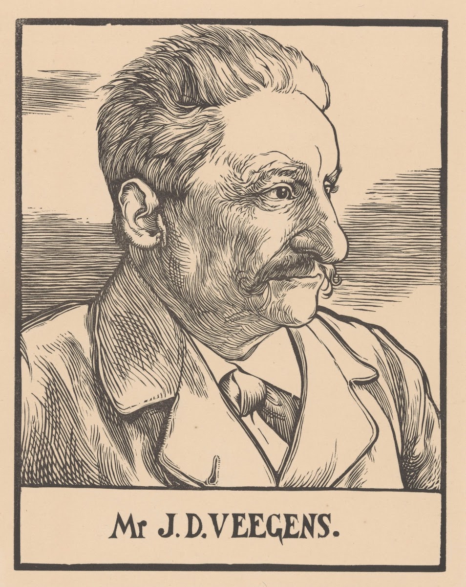 Portret van Mr JD Veegens