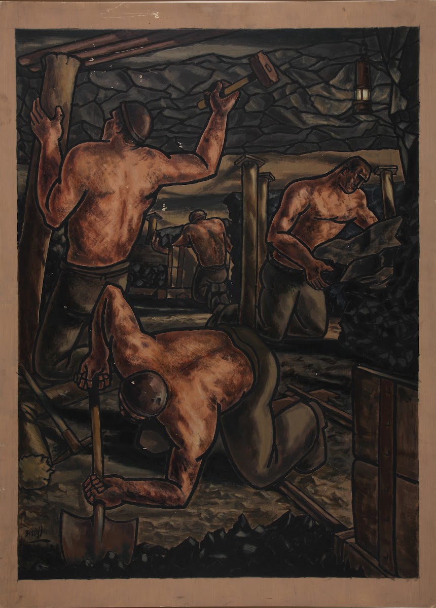 Industrial Coal mine scene between 1939 and 1946