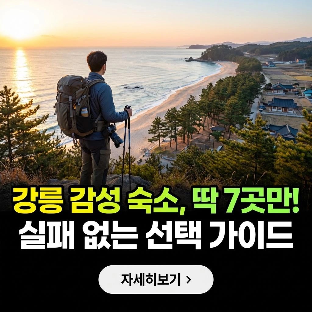 강릉 감성 숙소 완벽 가이드: 실패 없는 7곳 추천