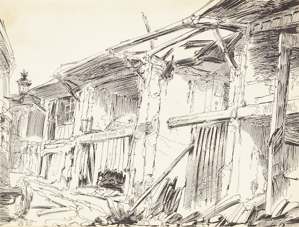 Luchtaanval op de vismijn van Oostende 1914