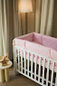 Bedding set for a baby crib 6 el Twins Belle pink