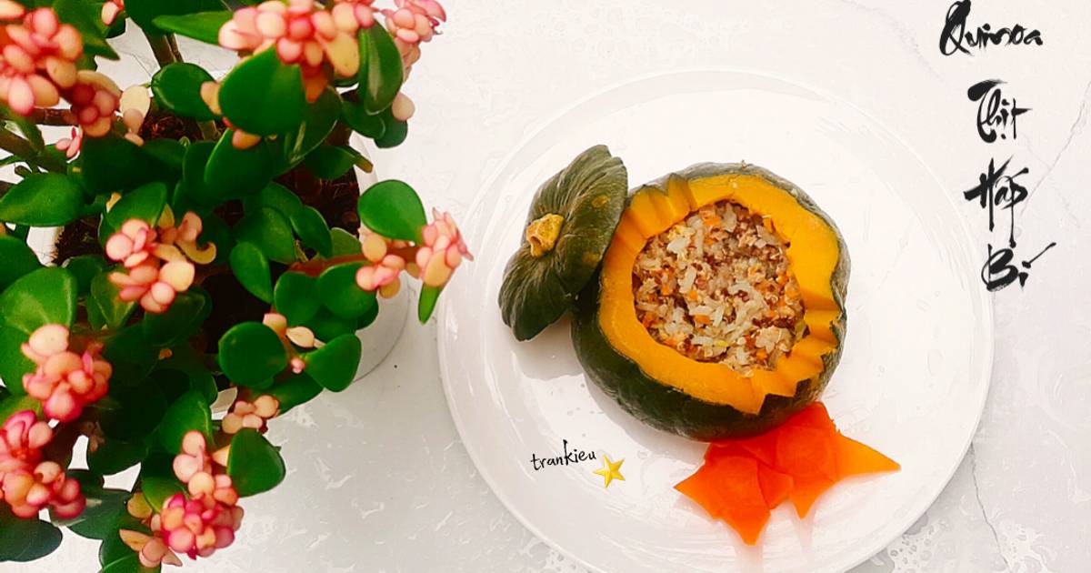 Cơm quinoa hấp trái bí