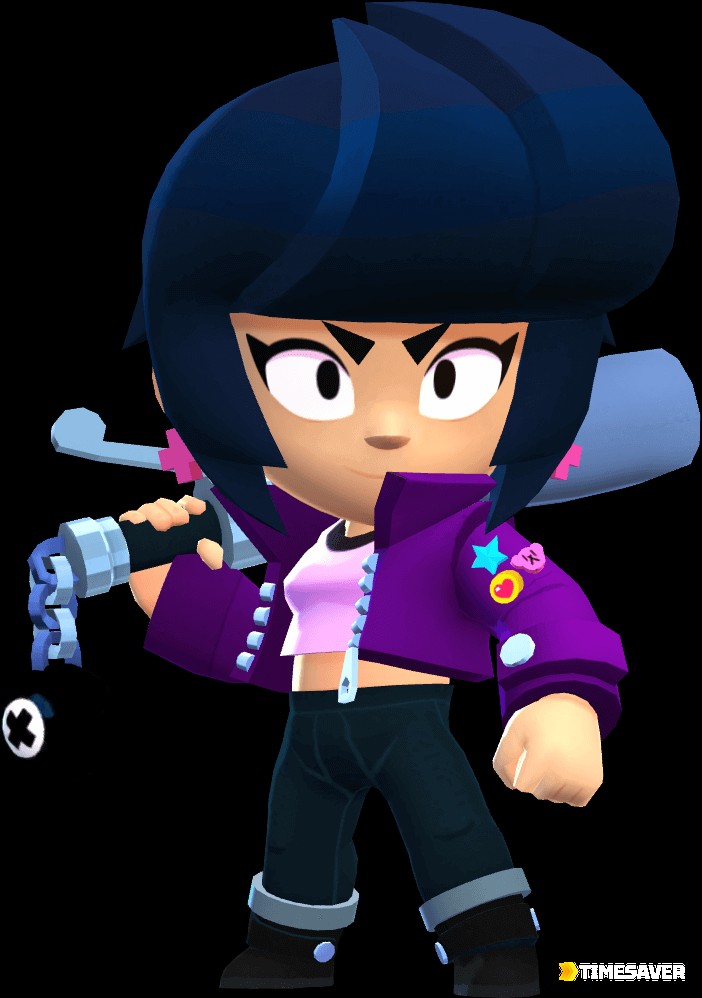 Bibi, one of the most-picked and most-banned Ranked Brawlers in Brawl Stars July 2026, in her official splash art