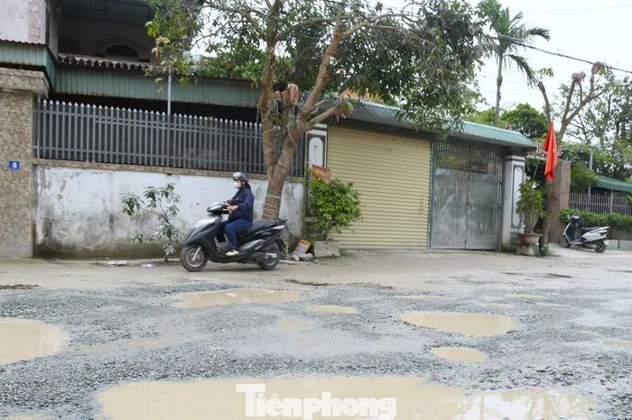 Tuyến đường trung tâm ở Nghệ An xuống cấp, người dân khổ sở né hố sâu - Báo Tiền Phong
