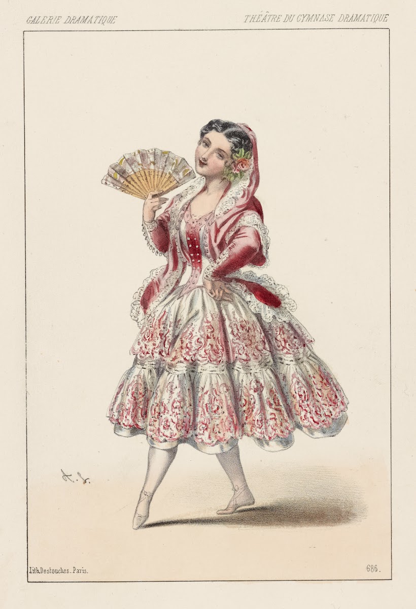 Théâtre du Cymnase Dramatique La Senora Perea Nena 1854