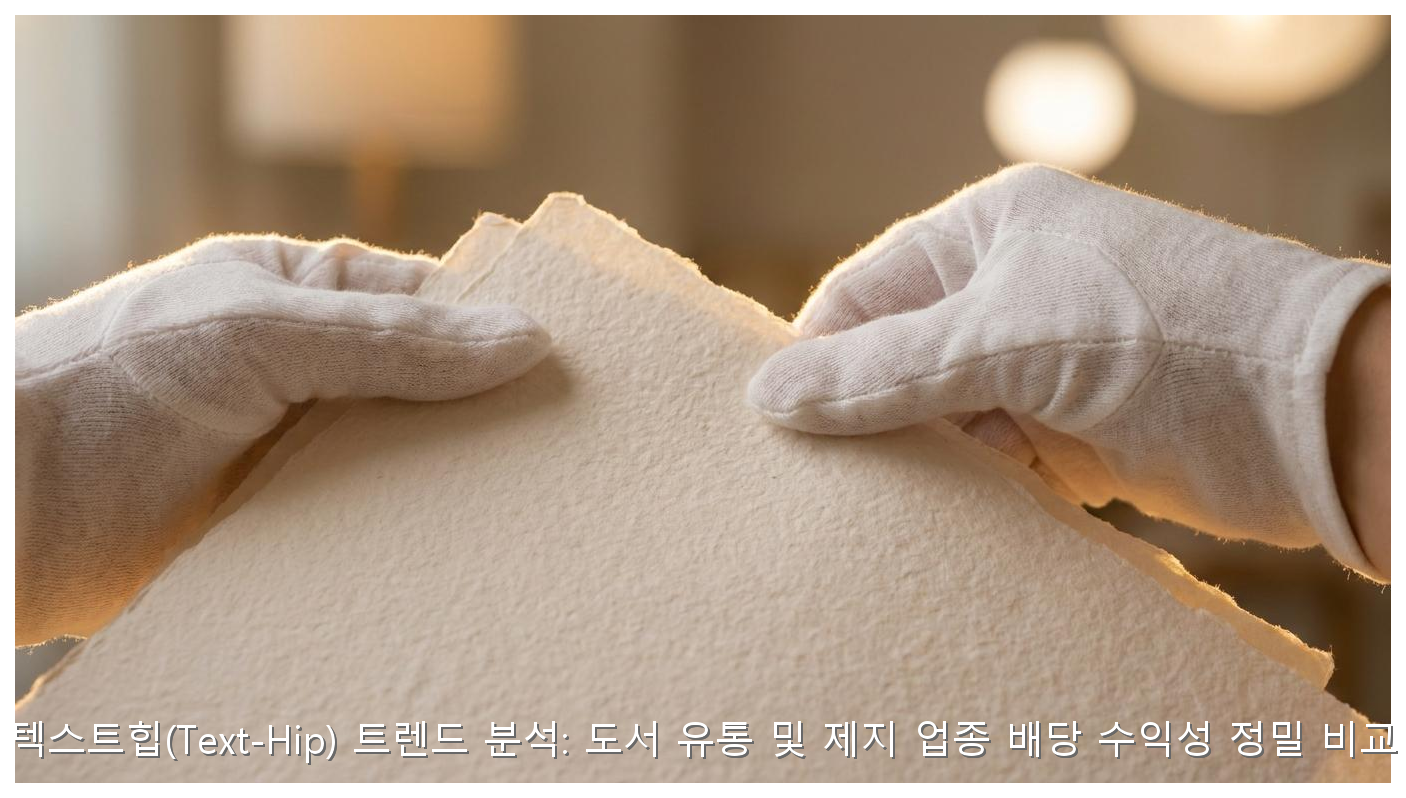 텍스트힙(Text-Hip) 트렌드 분석: 도서 유통 및 제지 업종 배당 수익성 정밀 비교 핵심 안내 및 분석 인포그래픽 (4)
