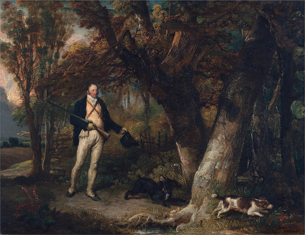The Reverend Thomas Levett and favourite dogs cock shooting 1811