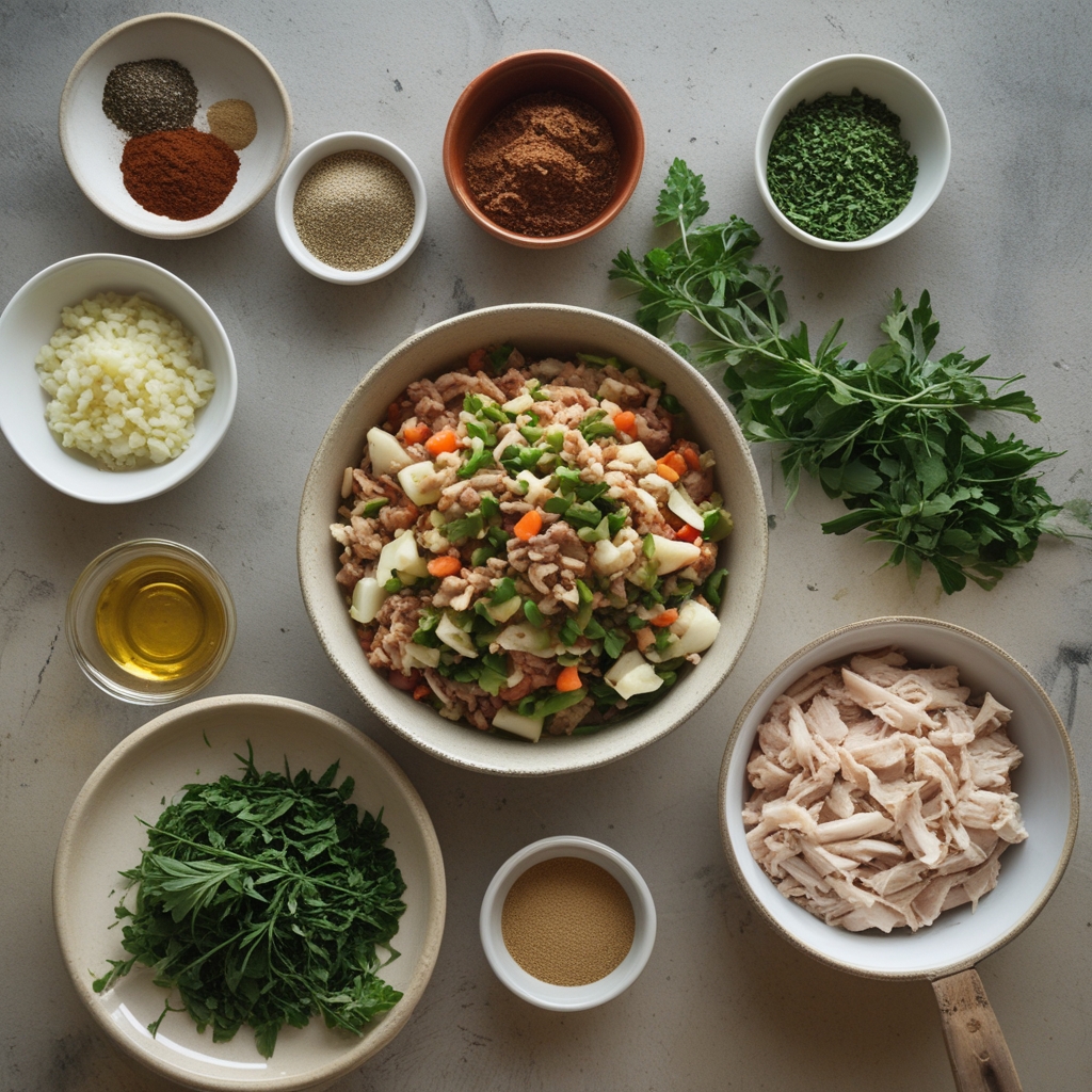Ingredients for Easy Hoppin' John - Quick & Homemade Southern Comfort Food