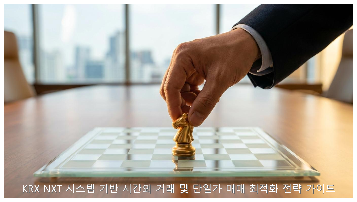 KRX NXT 시스템 기반 시간외 거래 및 단일가 매매 최적화 전략 가이드 핵심 안내 및 분석 인포그래픽 (2)