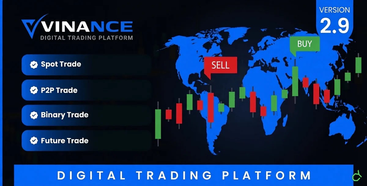 Preview of Vinance – Complete Crypto Trading & Exchange Automation Script (Lifetime License) item