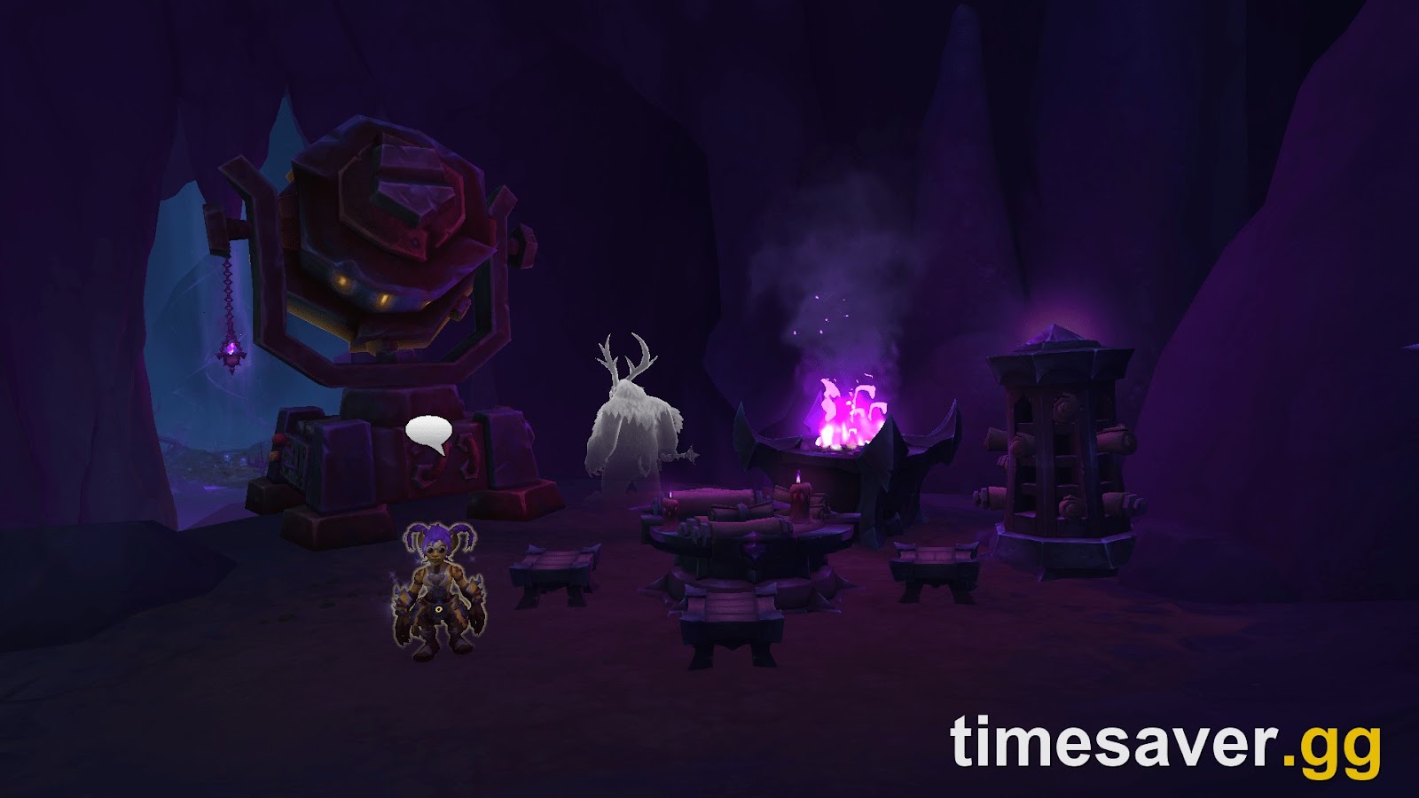 A lone player exploring a dark Delve chamber solo in WoW Midnight, illustrating the Tier 11 solo format