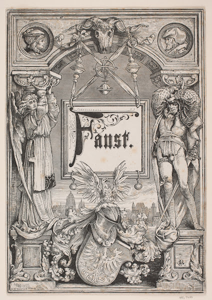 Titelblad og Vignet til en udgave af Faust  München 1884 1876