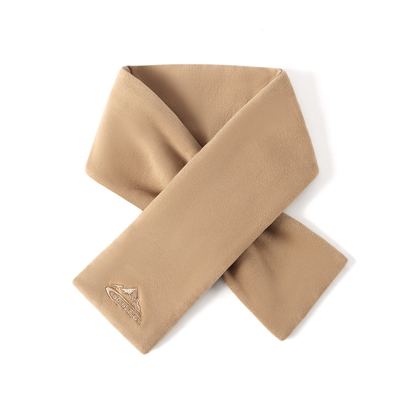 Warm knit loop scarf for outdoor activities